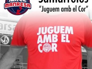 Col·laboració amb el bàsquet Manresa, campanya #JuguemAmbElCor